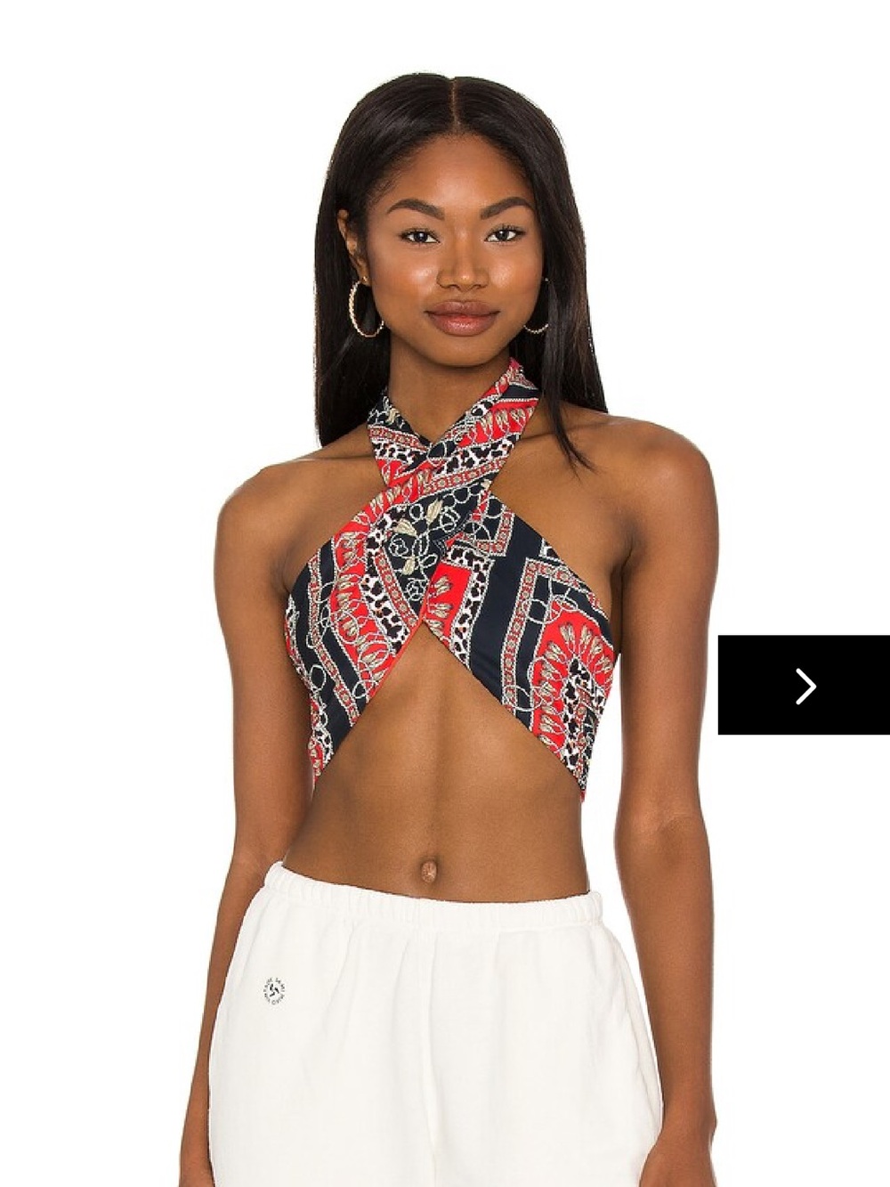 NWT SUPERDOWN alondra halter wrap top